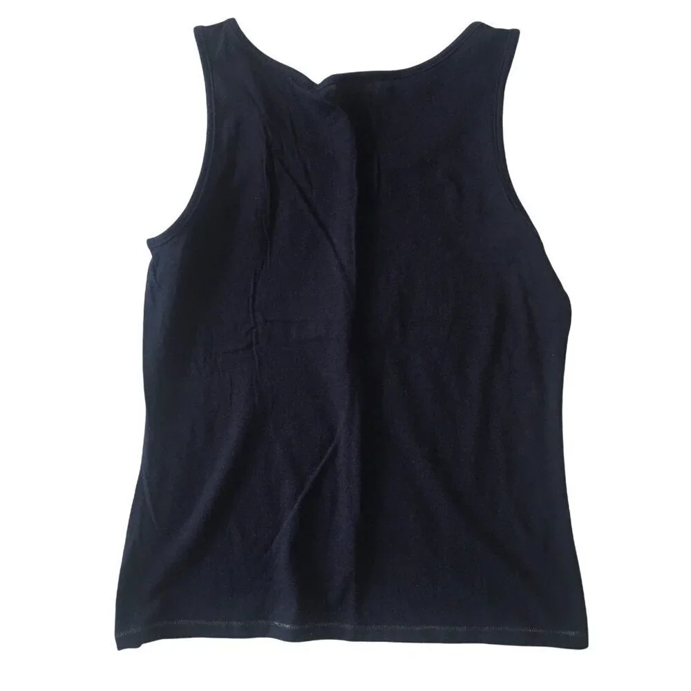 Justice Girls Eiffel Tower Graphic Tank Top Navy Size 12 Cotton/Polyester Blend